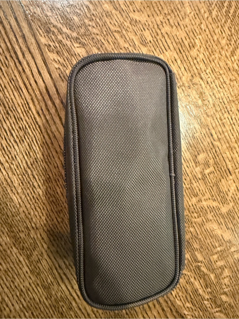 Tumi Dark Brown Textured Travel Case - Picture 3 of 7